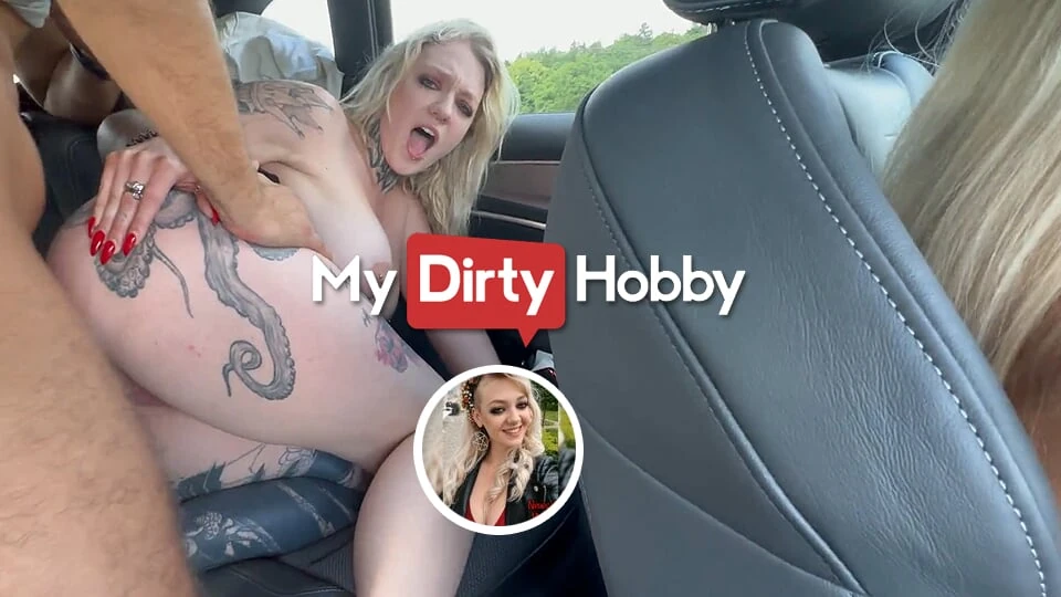 Autofahrt endet in einem heftigen Fick